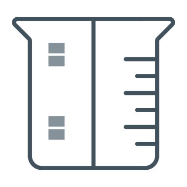 test tübü çizgi vektör simgesi, düzenlenebilir, illüstrasyon