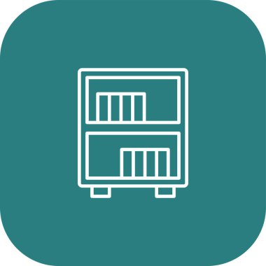 Mobilya simgesinin vektör illüstrasyonu