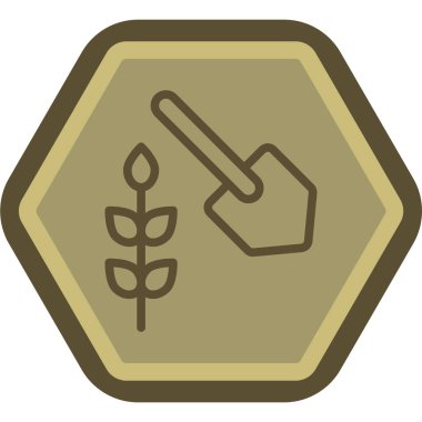 tarımsal ikon vektör illüstrasyonu