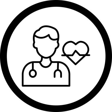 doktor simgesi, vektör modern basit tasarım