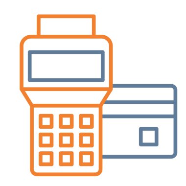 hesap makinesi düz simgesi, vektör illüstrasyonu