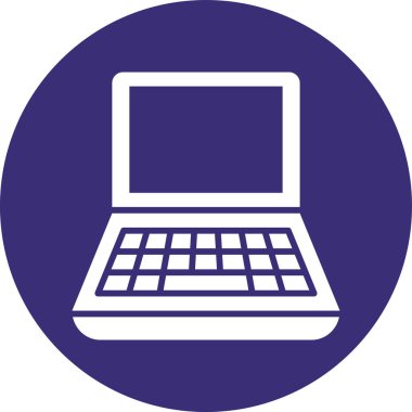 Bilgisayar. Web simgesi basit illüstrasyon