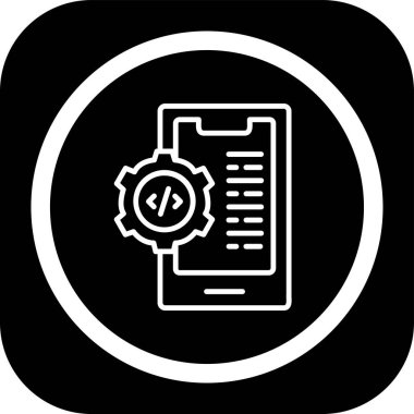 Vektör Mobil simge illüstrasyonu