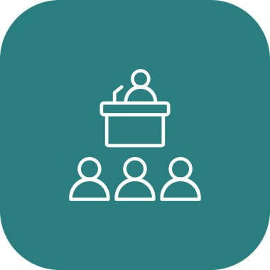 Eşsiz hiyerarşi vektör çizgisi simgesi