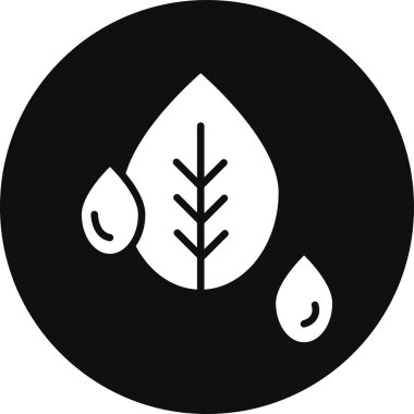 Bir bitki simgesinin vektör illüstrasyonu