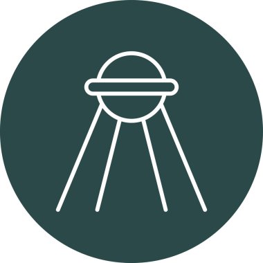 Ufo simgesi, vektör illüstrasyonu