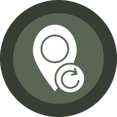 konum simgesi. konum simgesi. harita simgesi vektör illüstrasyonu