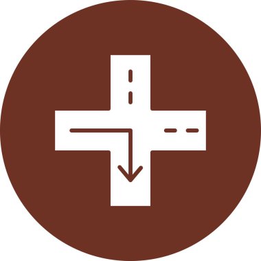 Haç. Web simgesi basit illüstrasyon