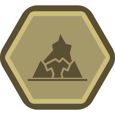 Bir çadır simgesinin vektör illüstrasyonu