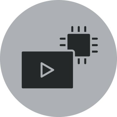 Vektör TV simgesi illüstrasyonu