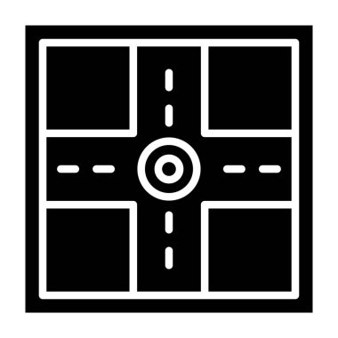 Trafik ışığı simgesi, basit vektör illüstrasyonu