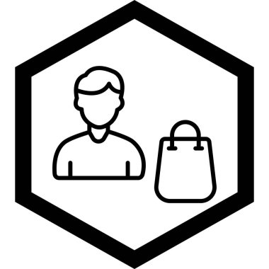 İnsan simgesinin vektör illüstrasyonu