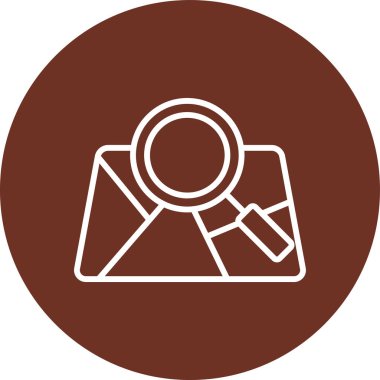 güzel arama çizgisi vektör simgesi