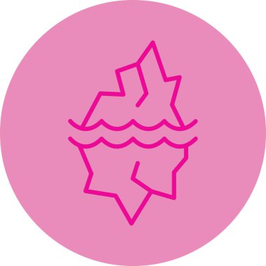 Bir çiçek simgesinin vektör illüstrasyonu