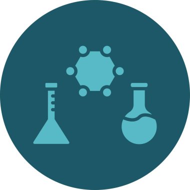 Kimyasal deney vektör simgesi