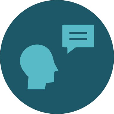 insan kafasıyla konuşma balonu