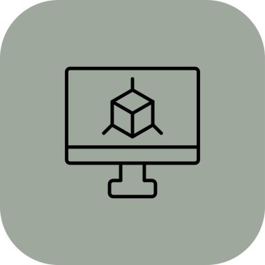 Modern b 'nin vektör çizimi dizüstü bilgisayarın ikonundan yoksun