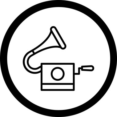 Konuşmacı. Web simgesi basit illüstrasyon