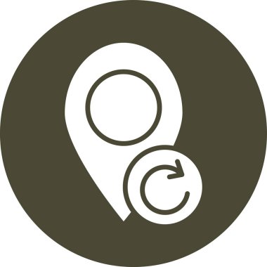 konum pin simgesi, vektör illüstrasyonu