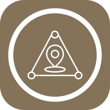 pusula simgesi, illüstrasyon vektörü