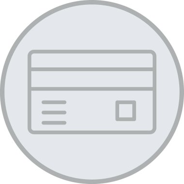 Kart simgesi, vektör illüstrasyonu