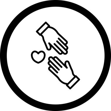 el ele tutuşan kalp simgesi