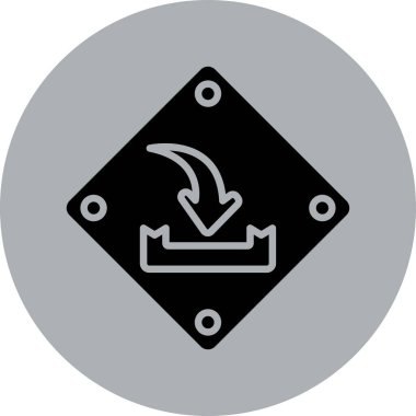 ok simgesinin vektör illüstrasyonu