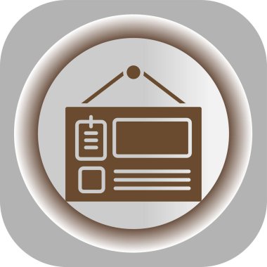 Eşsiz haber vektör çizgisi simgesi