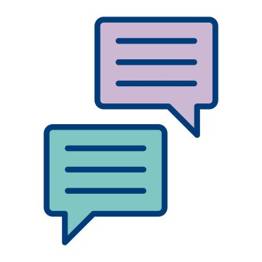 Sohbet simgesi vektör illüstrasyonu