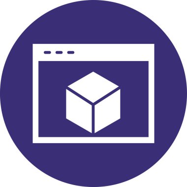 Kutu Simgesinin Vektör illüstrasyonu