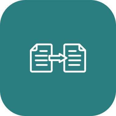 Dosya Aktarımı web simgesi, vektör illüstrasyonu