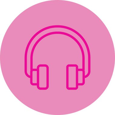 Kulaklıkların vektör illüstrasyonu