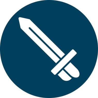 Kılıç vektör simgesi. logo ve ağ olarak kullanılabilir