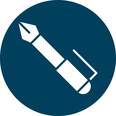 Kalem. Web simgesi basit illüstrasyon