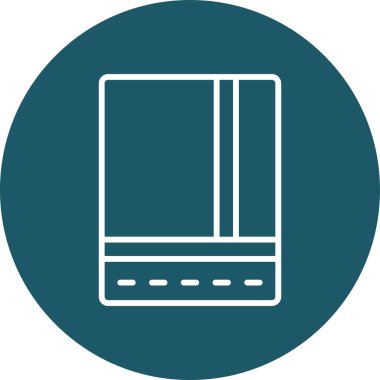 Eşsiz elektronik kitap vektör çizgisi simgesi