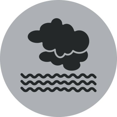 Bulut simgesi vektör illüstrasyonu