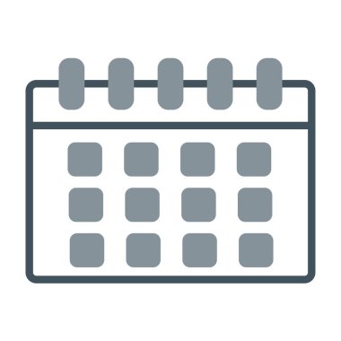 takvim tarihi simgesi vektör illüstrasyon