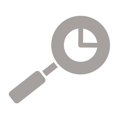 Arama vektörü ince çizgi simgesi