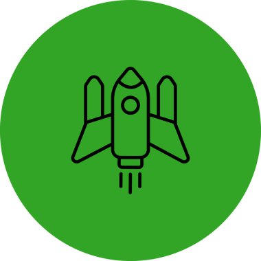 Uçak simgesinin vektör illüstrasyonu