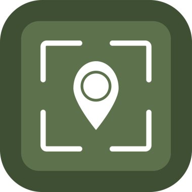 harita pin ikonu vektör illüstrasyonu