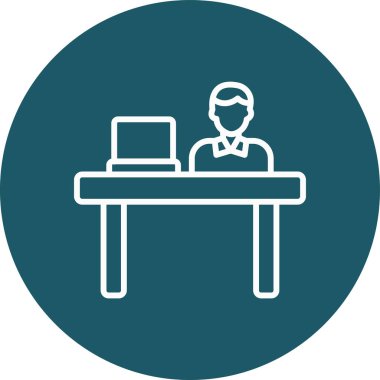 İş simgesinin vektör illüstrasyonu