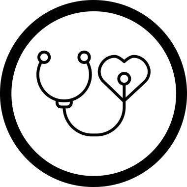 Kalp. Web simgesi basit illüstrasyon