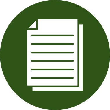 Belge. Web simgesi basit illüstrasyon