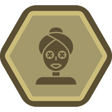 Bir kadın simgesinin vektör illüstrasyonu