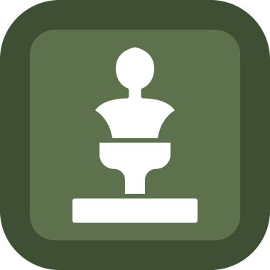 Satranç tahtası oyun simgesi düz biçimli