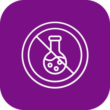 Bir şişe ikon vektör illüstrasyonlu test tüpü