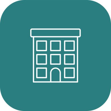 Okul simgesinin vektör illüstrasyonu