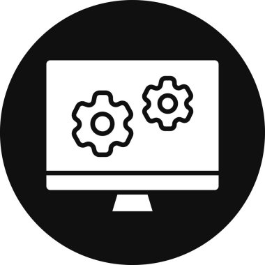 Web geliştirme simgesi vektör illüstrasyonu