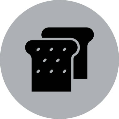 Ekmek. Web simgesi basit illüstrasyon