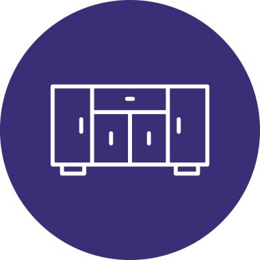 Eşsiz mobilya kabartma vektör simgesi